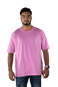 Oversized Plain T-Shirt Lavender Pink